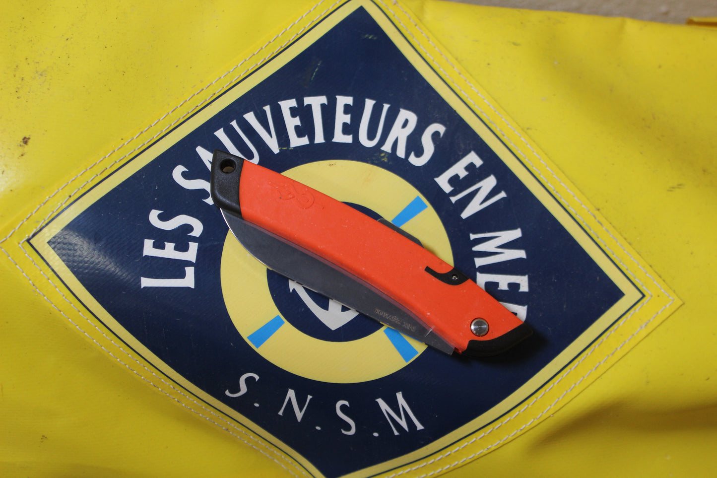 couteau glenn snsm orange couteau de poche