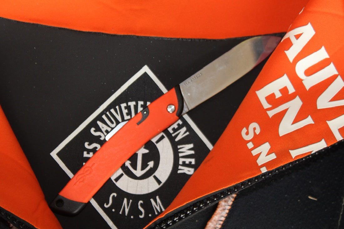 couteu glenn orange SNSM couteau de poche