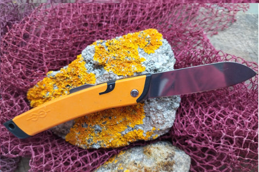 couteau glenn da garan jaune orange breton marin personnalisé